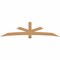 Ekena Millwork Alberta Smooth Timber Gable Bracket, Western Red Cedar, 108"W x 27"H x 3 1/2"D x 5 1/2"F, 6/12 Pitch GBW108X27X0406ALB00SWR - alternate 1